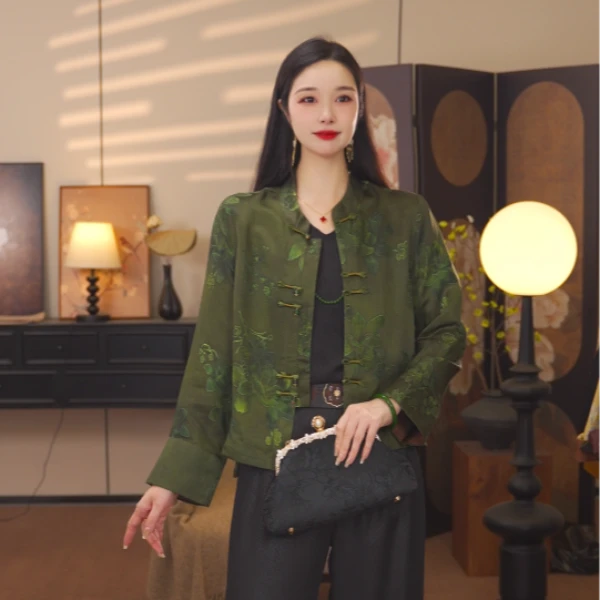 【万古长青】2025新款春夏外套新中式宽松气质显瘦上衣女款