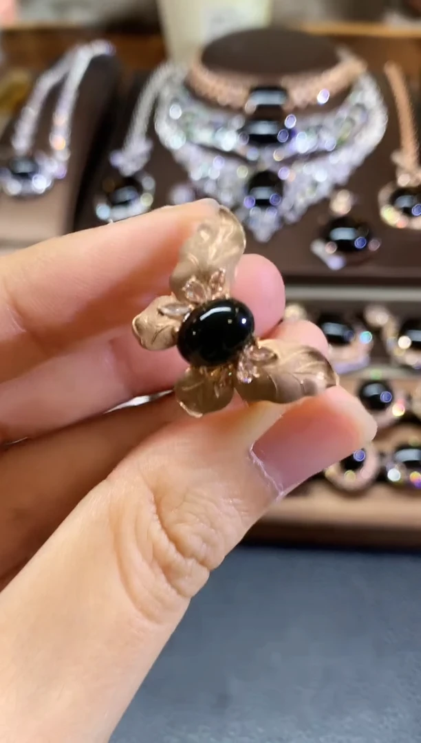 18K金镶嵌戒指翡翠C46  不退换