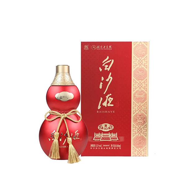 白沙液兼10 浓酱兼香型高度白酒 湖南老字号52度500ml*6