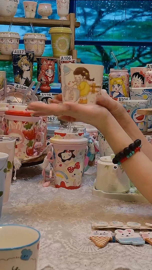 陶瓷景德镇手绘陶瓷杯