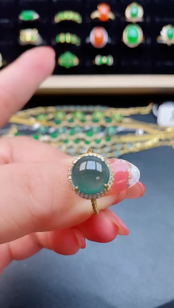 【闪购商品】翡翠戒指银S925镶嵌1212