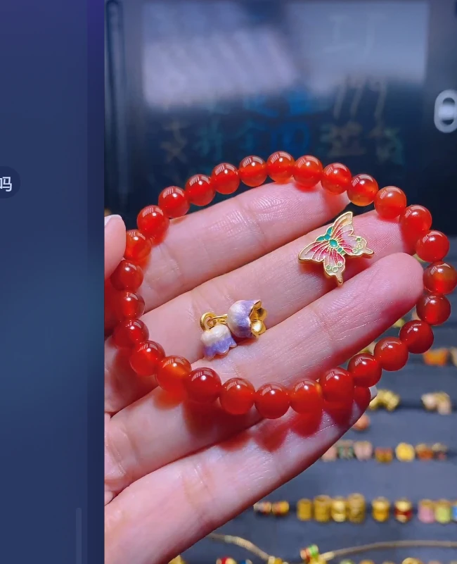 足金999铃兰花+蝴蝶/多样性发