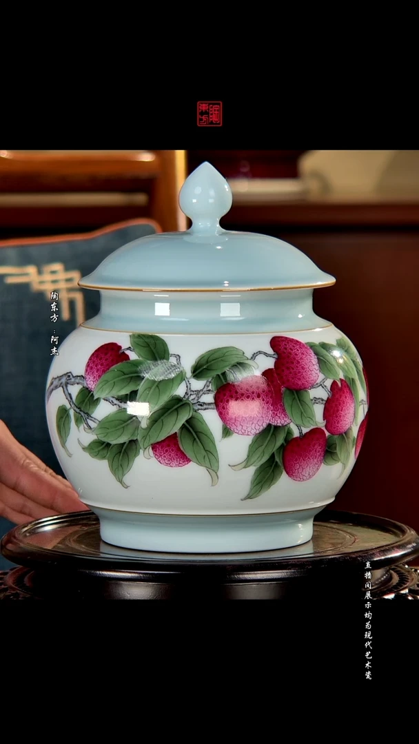 摆件景德镇陶东方现代艺术高端茶器花瓶摆件