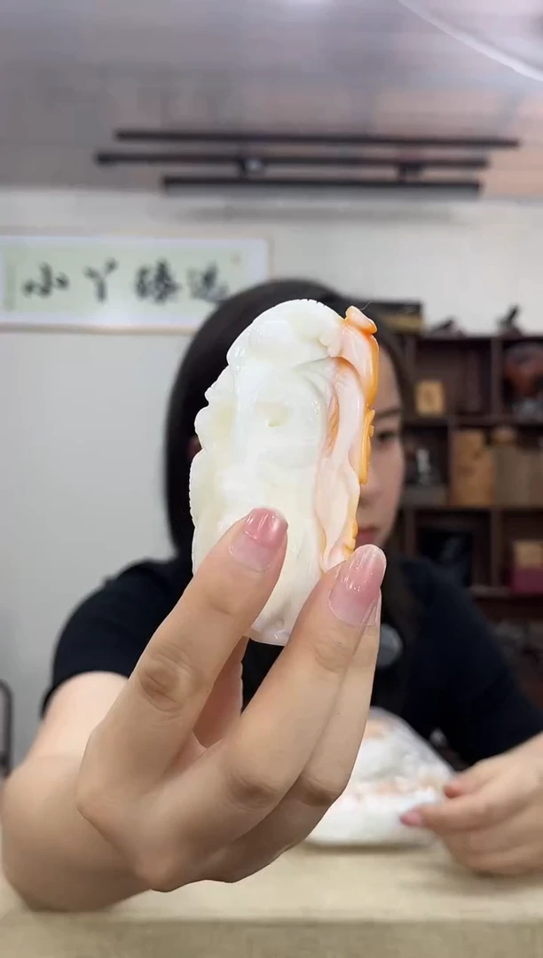 乌木类端景台394塑料红龙雕件把件木木木