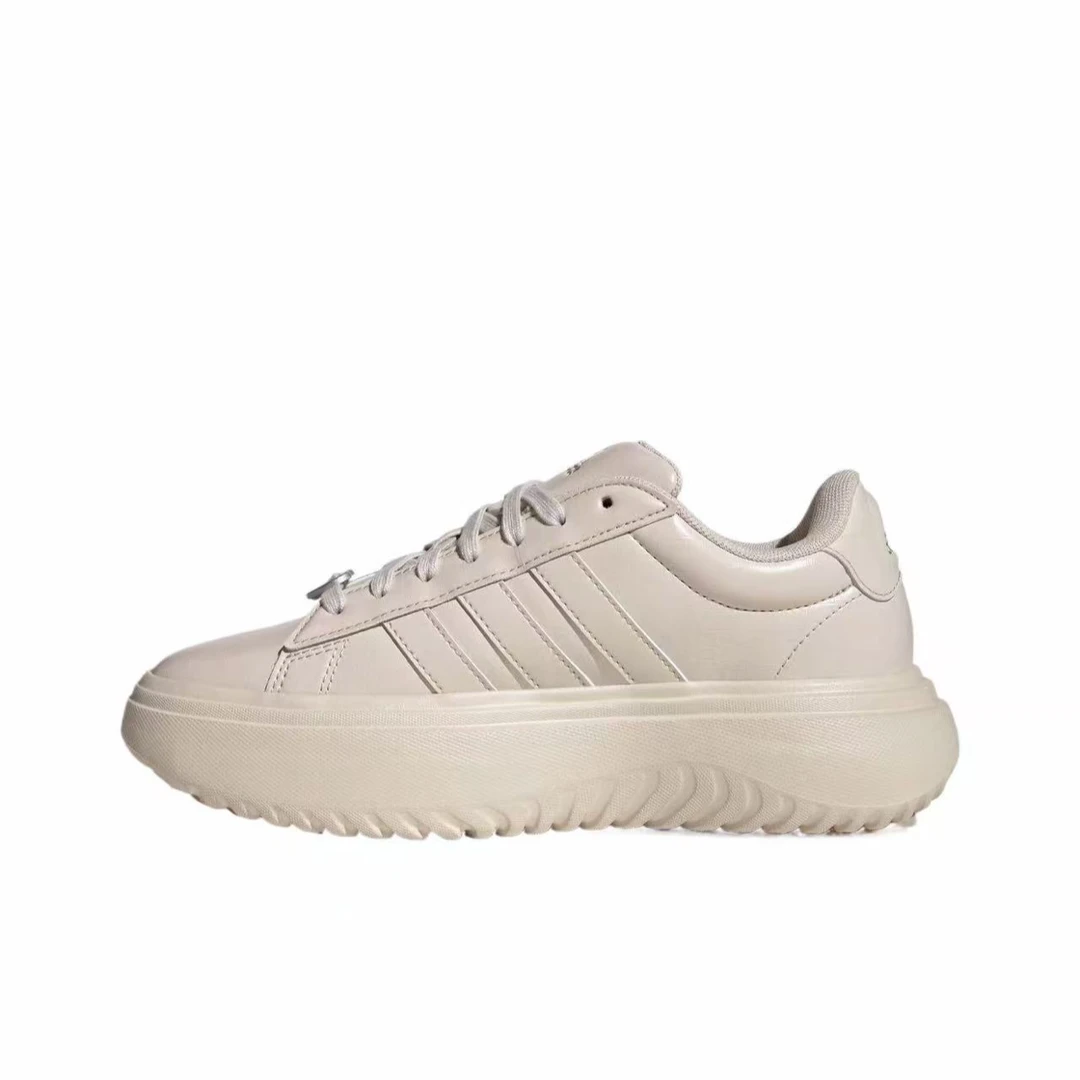 【万象城AD SWC】阿迪达斯 百搭 耐磨 低帮网球鞋女款矾土棕JH8667