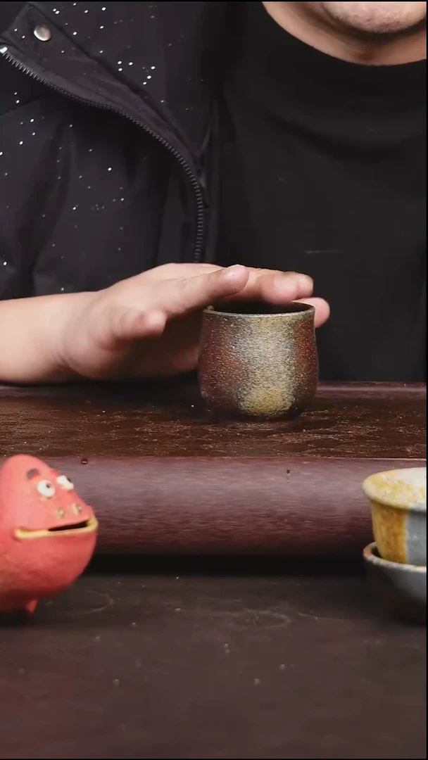 茶壶紫砂柴烧 微瑕杯