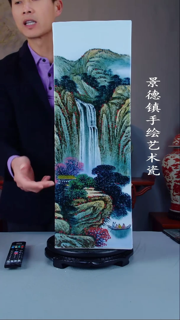 摆件陶瓷景德镇手工手绘陶瓷摆件57