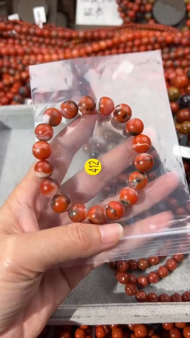 南红玛瑙手串未镶嵌11+