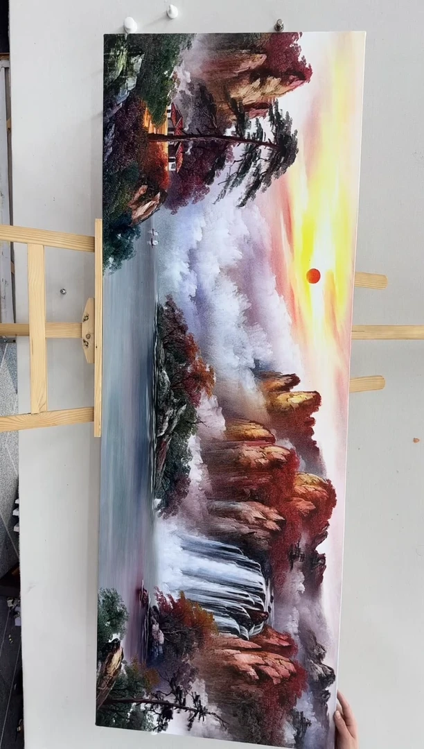 国画王东圃-油画山水作品