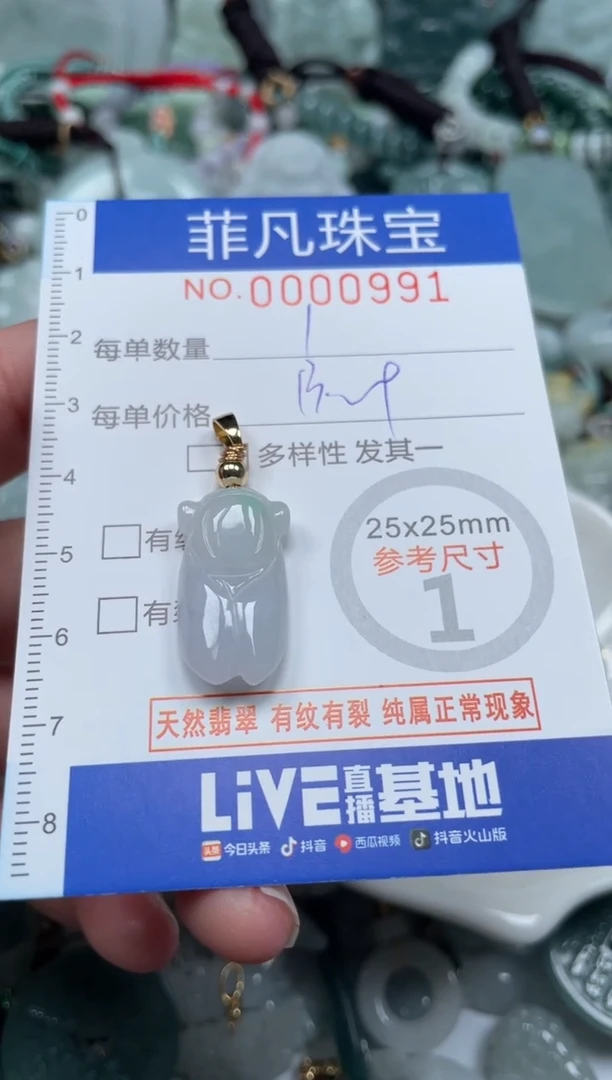 【闪购商品】翡翠颈饰未镶嵌00..0991