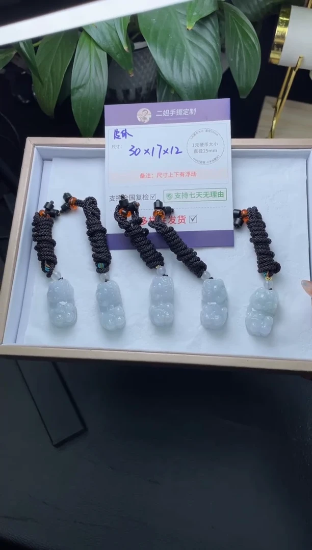 未镶嵌挂件翡翠小貔貅FL81多样性发其一CP配绳