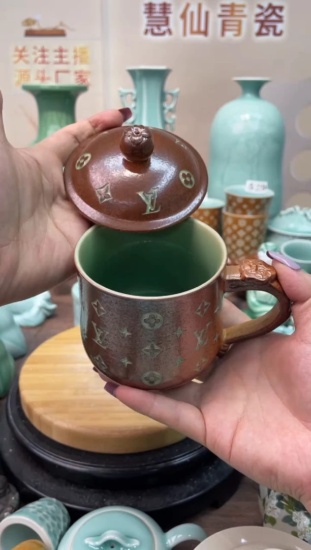 瓷特价福利 微瑕 慧仙青瓷