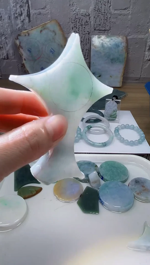 裸石翡翠天然翡翠A货余 南 764