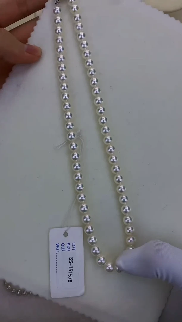 银S925镶嵌DA海水珍珠 GD104 7-7.5 花珠带大证