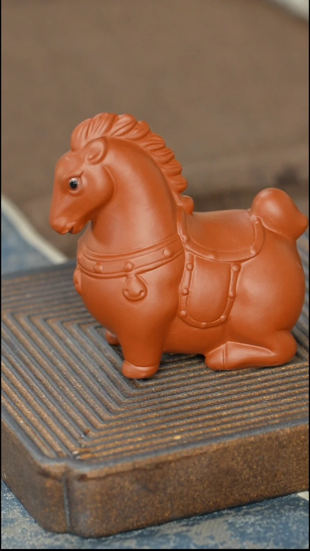 【朱泥马到成功茶宠】【9西泠纸盒】