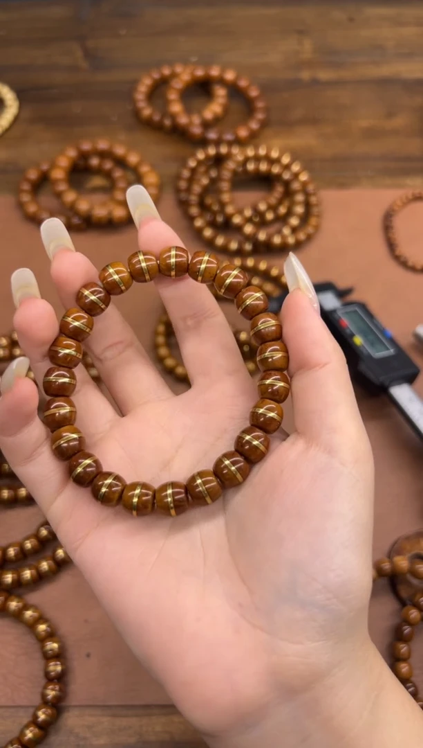 紫金鼠手串紫金鼠实心一线天 A206