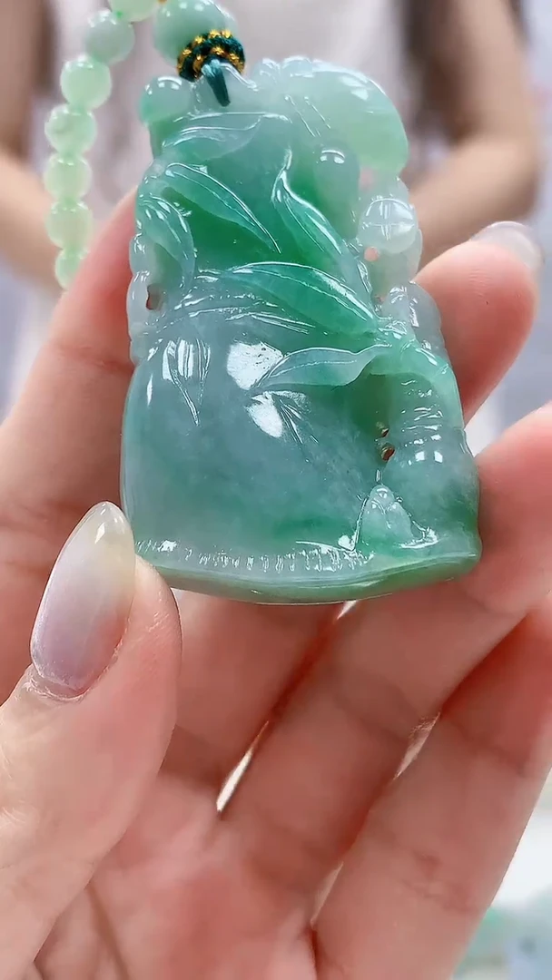 定制翡翠未镶嵌4989lr-毛货挂件276