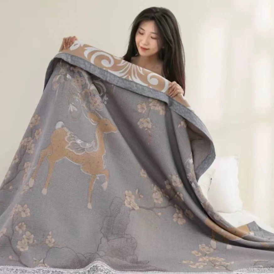 【麋鹿】55*80轻奢枕巾一对装成人枕巾枕头巾单人吸汗高档透气