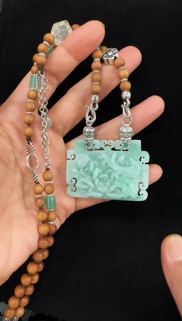 颈饰未镶嵌翡翠国风