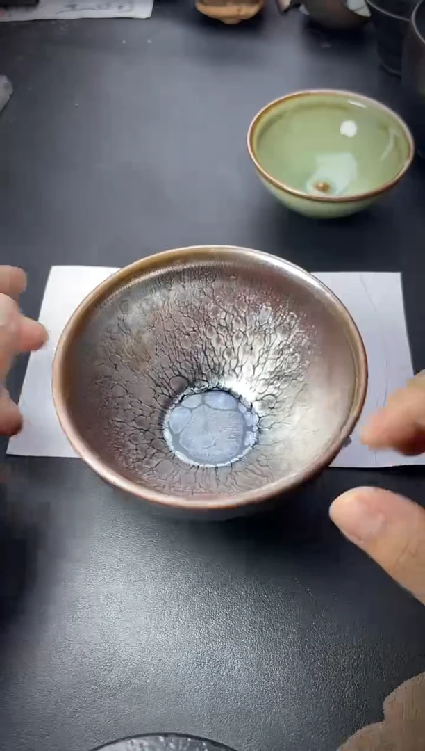 茶盏27（微瑕）叶紫建盏