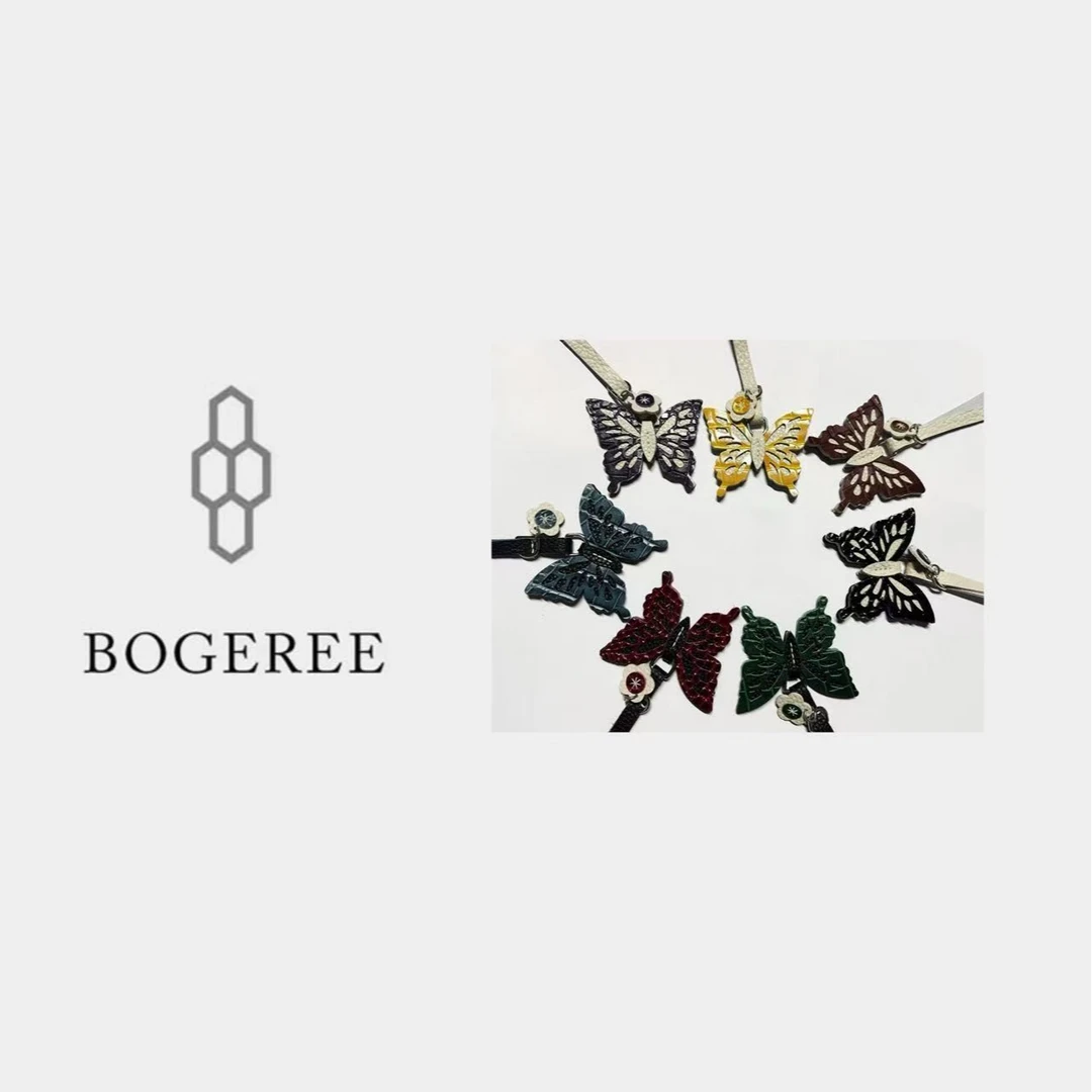 【BOGEREE】杜杜 · 手工高定2025新款女士小蝴蝶鳄鱼纹
