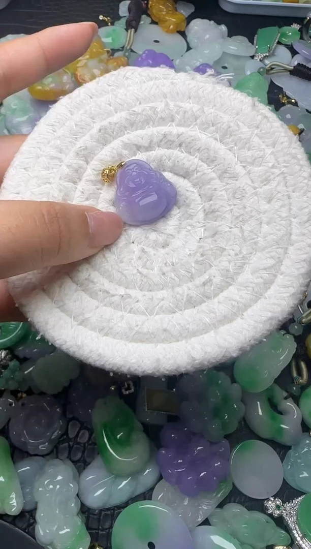 颈饰未镶嵌翡翠缅甸翡翠吊坠