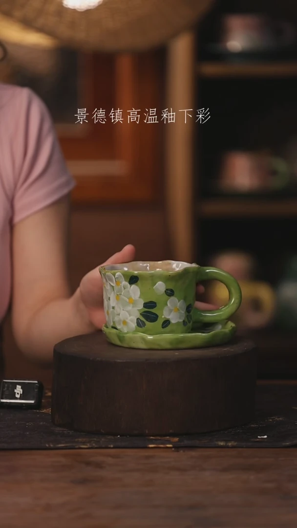 陶瓷景德镇高温釉下手绘陶瓷004