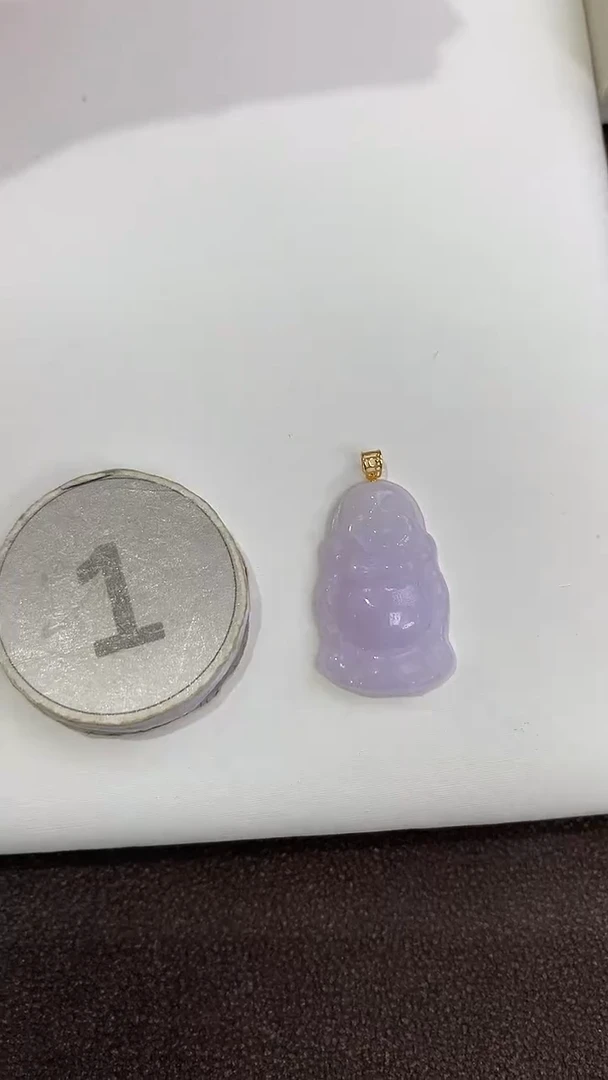 颈饰18K金镶嵌翡翠天然缅甸a货翡翠(多样性发其一)