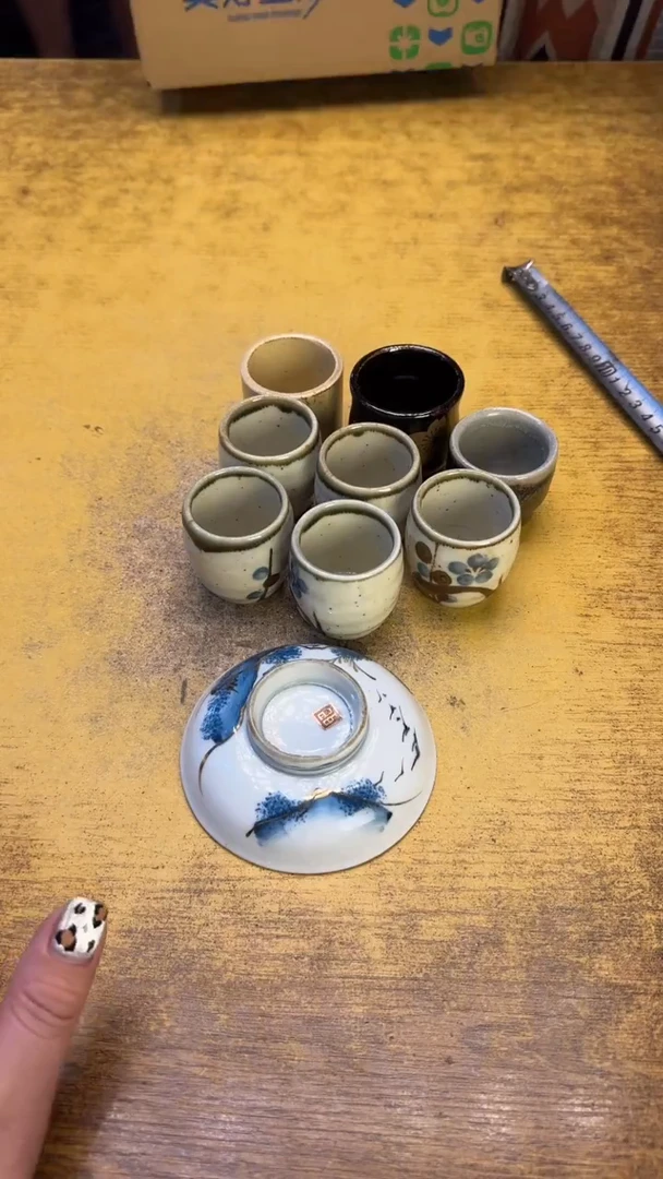瓷器瓷器瑕疵破破32八件