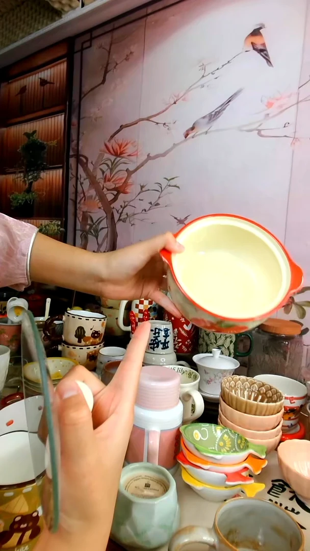 【茶瓷物语闪购链接】柿子泡面碗