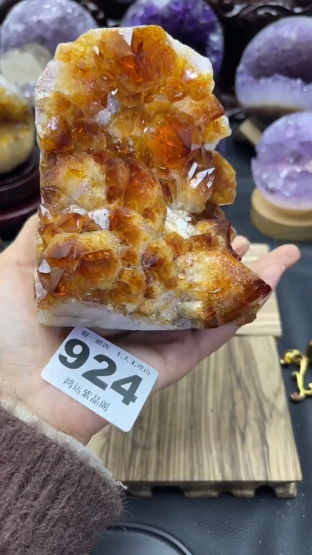 未镶嵌大型摆件（非配饰）紫晶924号摆件