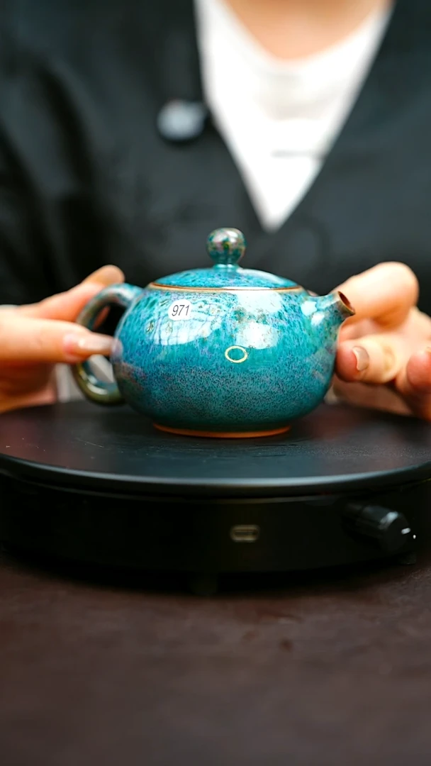 971#原矿钧瓷炉钧釉西施壶