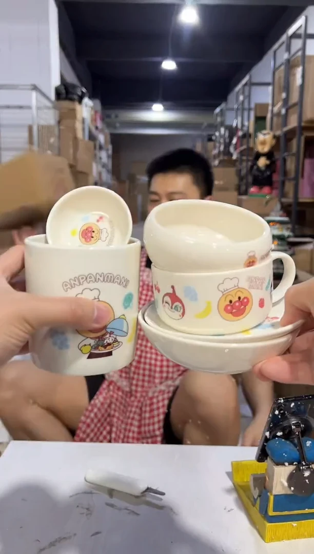 瓷片面包超人餐具6件套