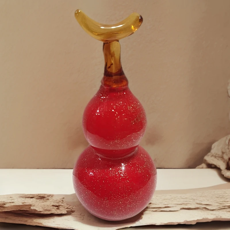 琉璃摆件葫芦福禄摆件手工简约书房精美摆设