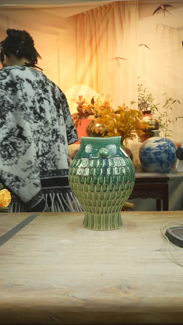 高28口12高温陶瓷花瓶花器