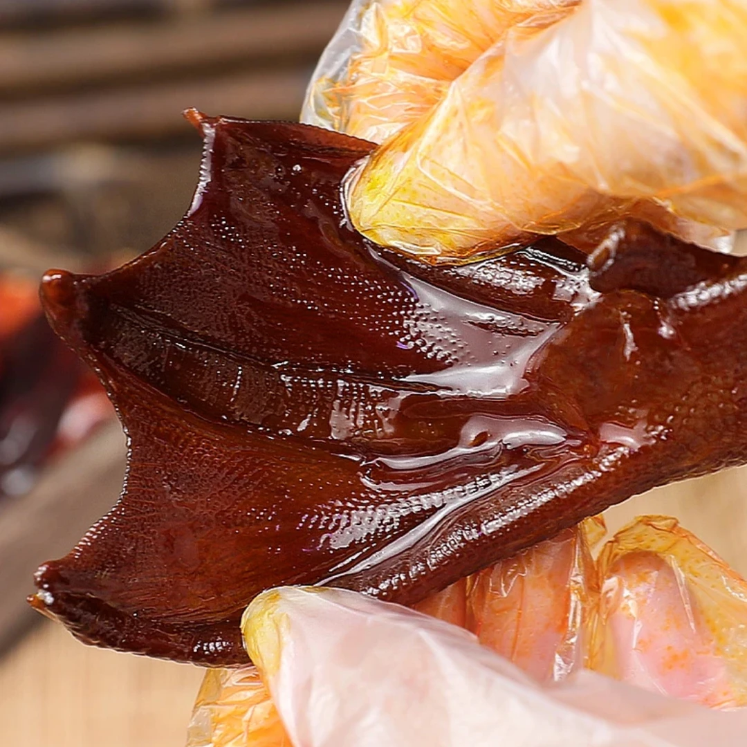 鸭掌秘制老卤大鸭掌特产卤味下酒菜休闲解馋精品大鸭掌解馋零食