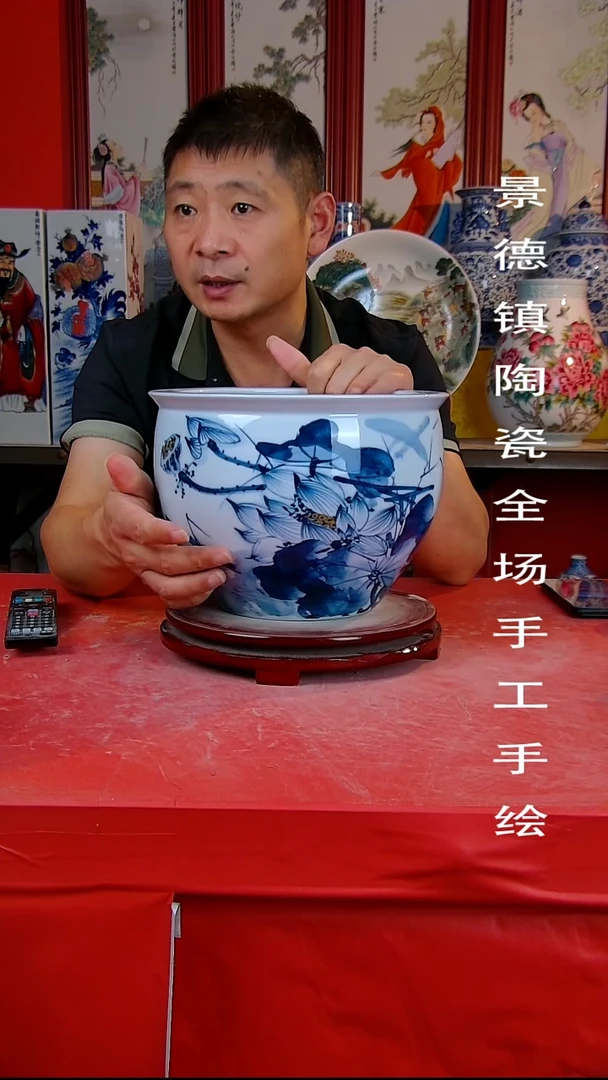 摆件景德镇陶瓷 全场手工手绘888