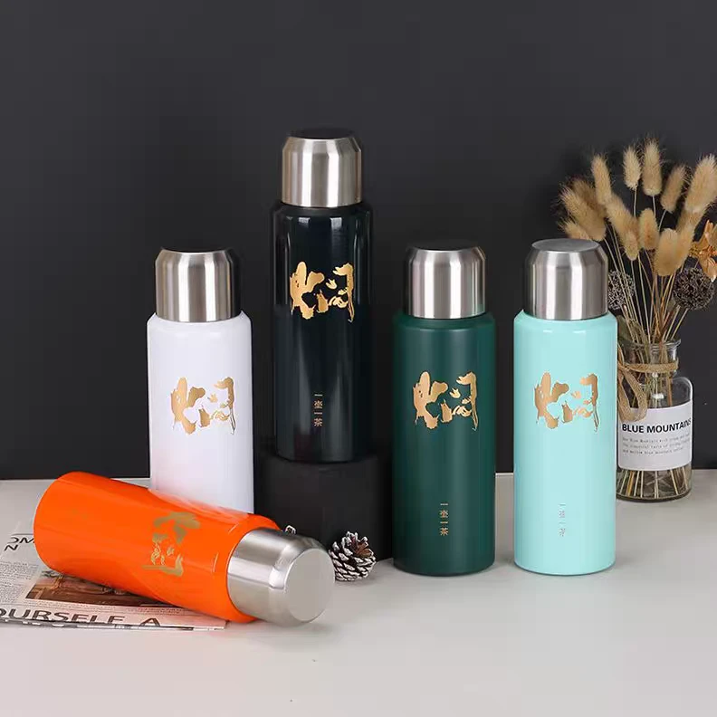 玲姐定制-304/316不锈钢真空便携户外运动600ml焖茶保温杯34519