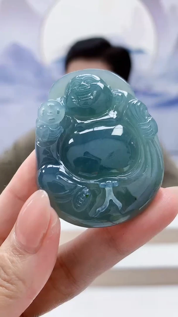 未镶嵌定制翡翠4917MM-毛货挂件16