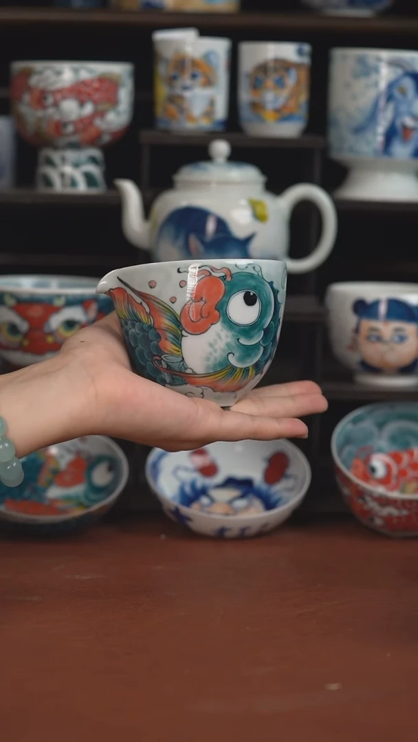 老师作品神仙鱼高卢氏杯（宠粉福利 ）