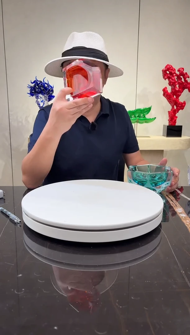 摆件CS0104005红色钻石烟灰缸