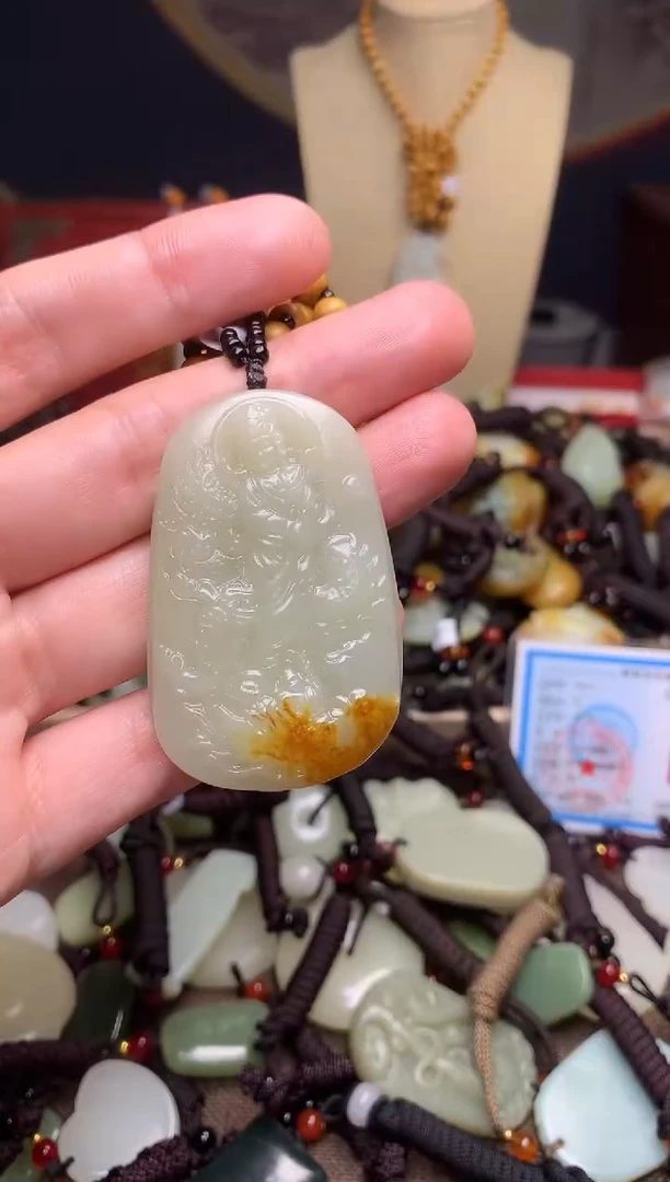 颈饰未镶嵌和田玉新疆料青海料清水和田玉吊坠
