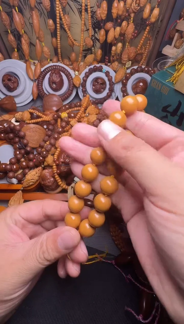 手串橄榄核星***海猴头光珠