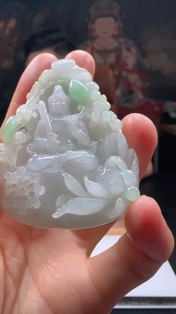 【闪购商品】定制翡翠未镶嵌L-@@QJXC1320