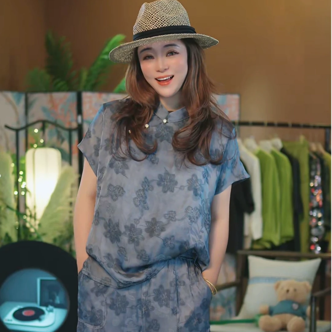 杯子家【奥黛小飞袖上衣】柔软细腻舒适透气夏季必备