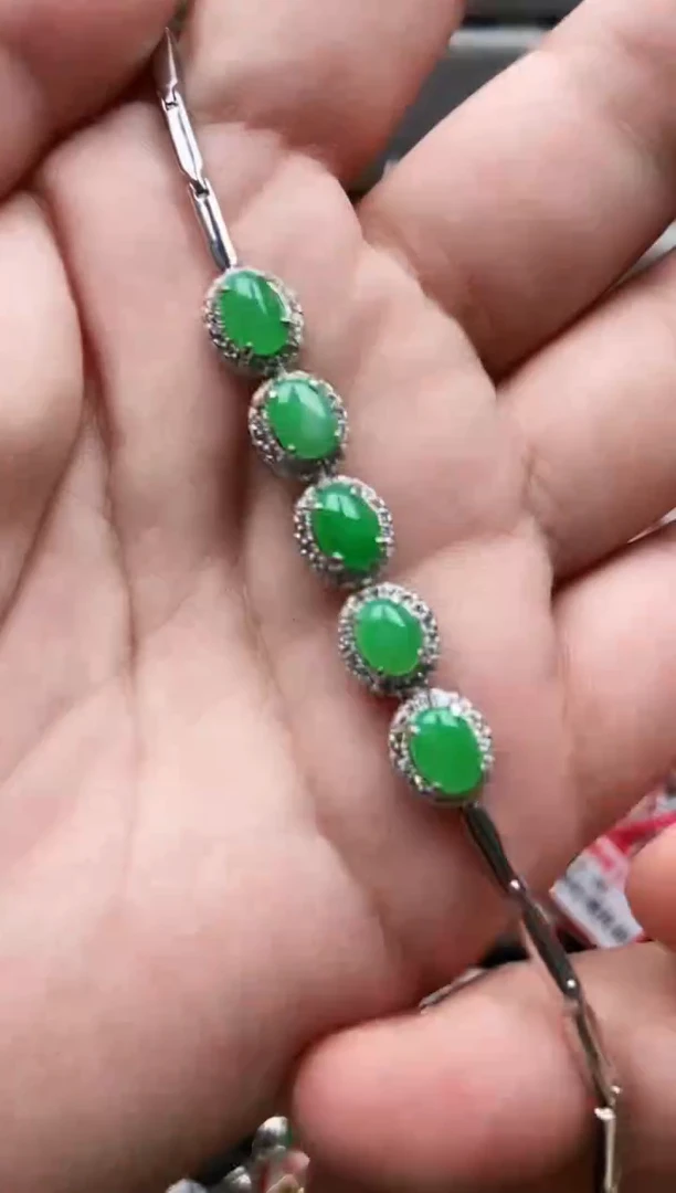 【闪购商品】翡翠戒指银S925镶嵌111111111-7