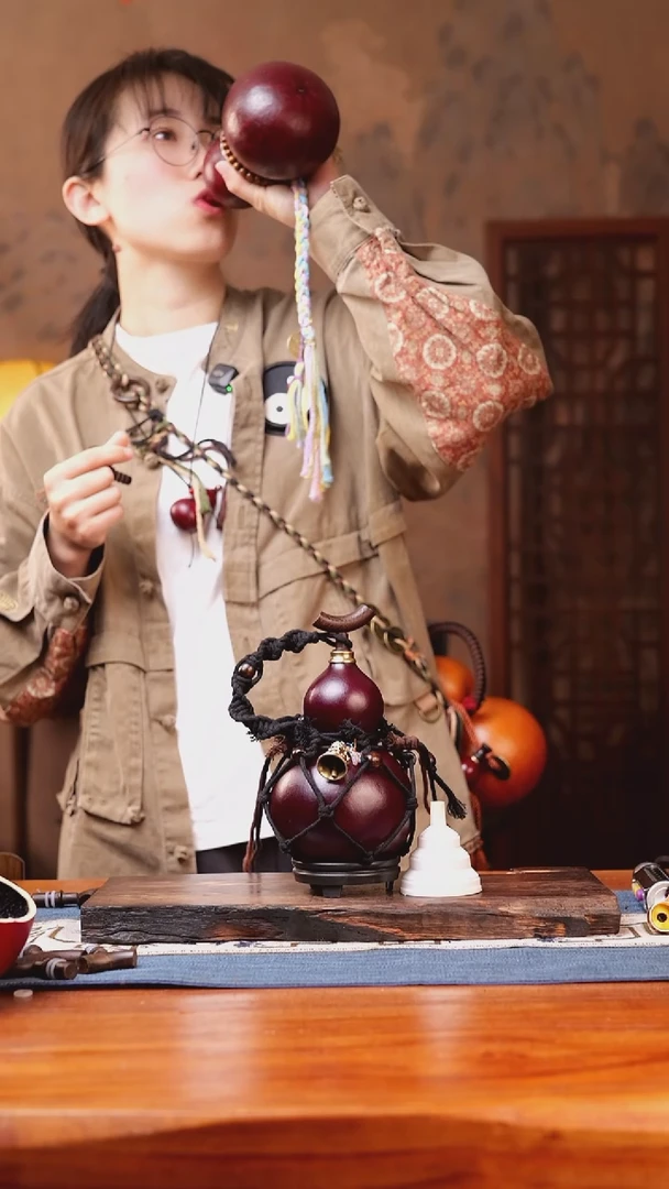 1248号链接精品大漆葫芦现货现发[一物一拍]