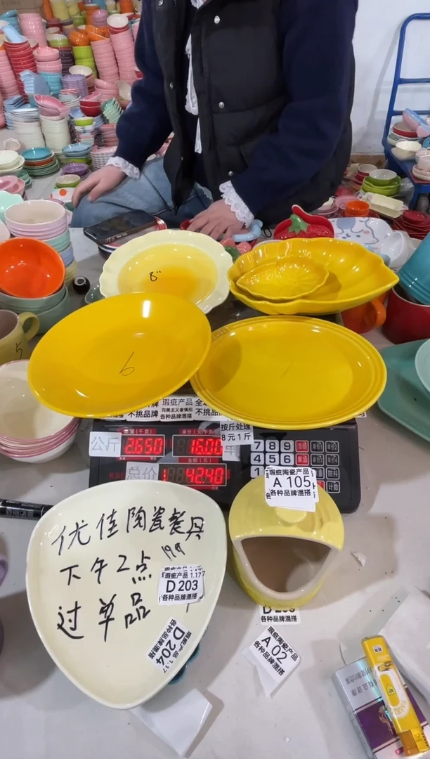 【闪购商品】其他瓷片微瑕陶瓷餐具家用A105