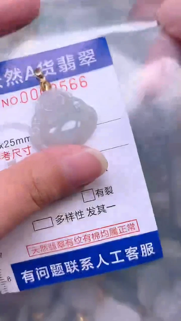 翡翠未镶嵌吊坠(不含链)1