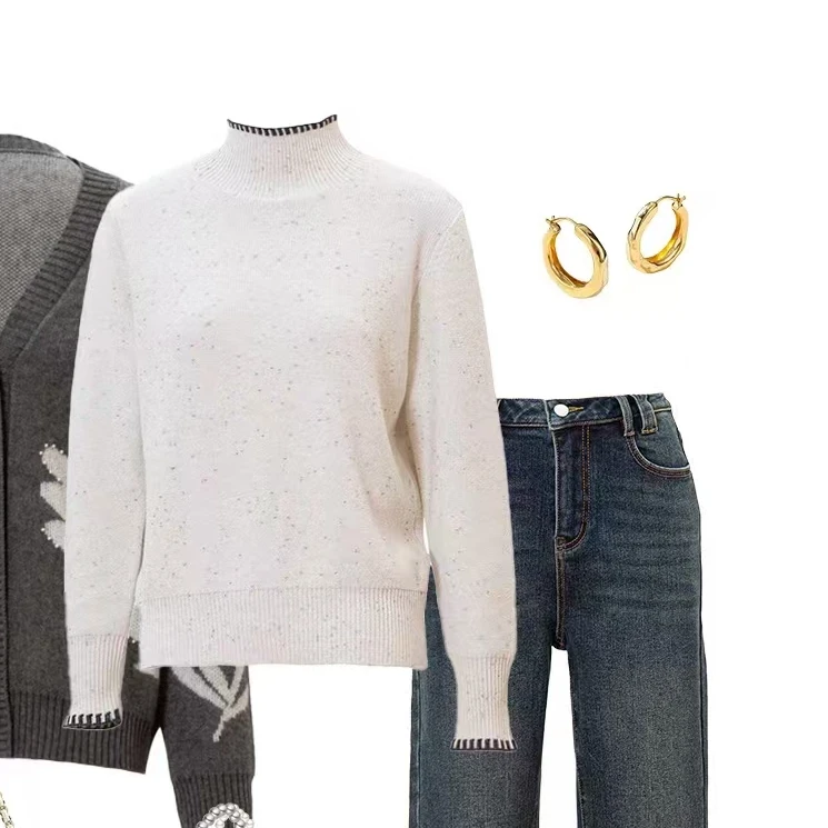 迪图时尚休闲百搭套头秋冬针织衫698